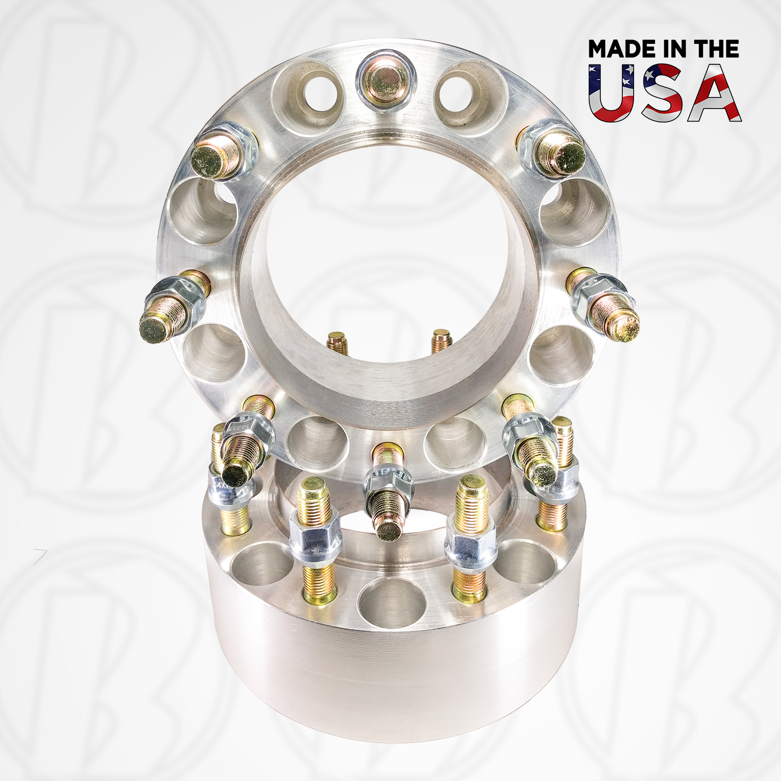 8x6.5 2.5" Steel Ring Hub Centric Spacers | CB 124.9 | 9/16 studs